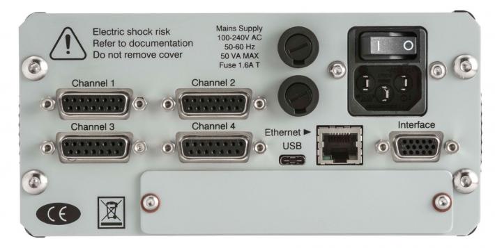 THCD-401 - Back panel connections