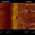 Temperature contrast image from an ion implanted silicon heater.